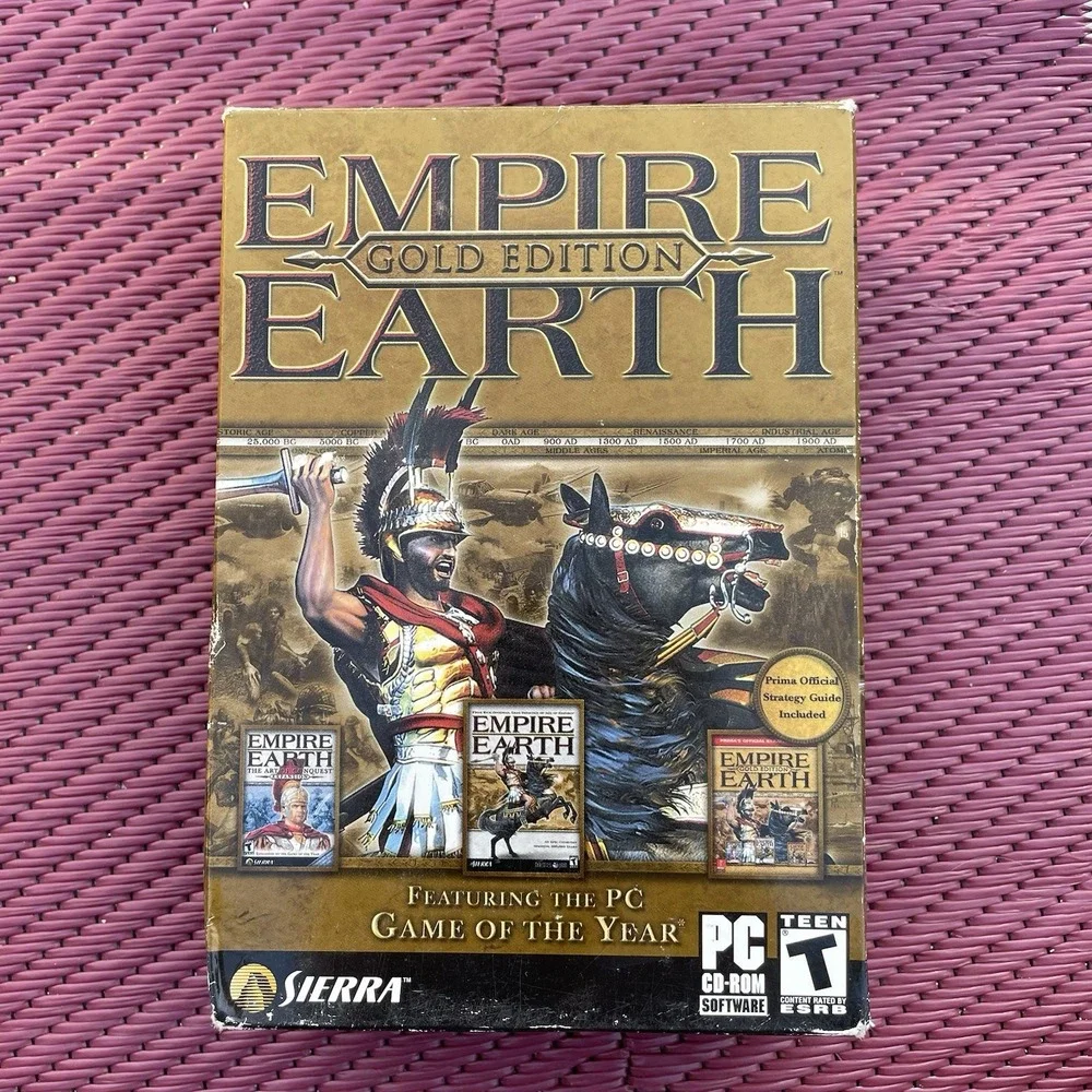 Empire Earth Gold Edition (PC, 2003) The Art Of Conquest Expansion Game Compete